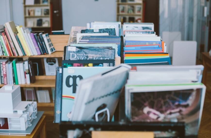 photo of books on bookshelves