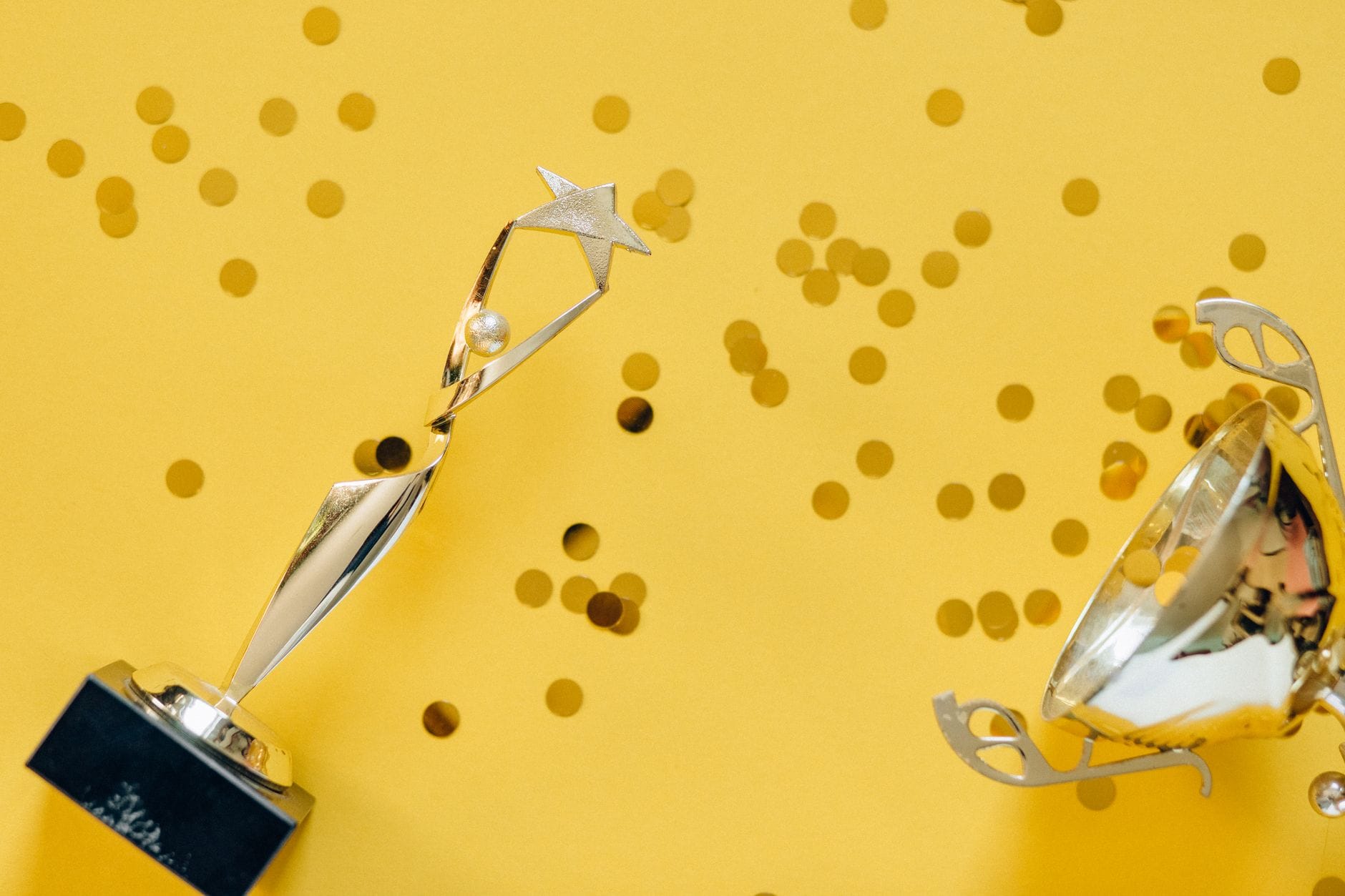 cup hand festive yellow